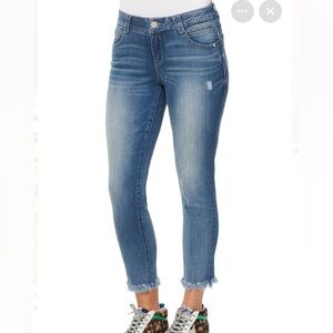 Democracy Ab Technology Raw Hem Ankle Jeans 8